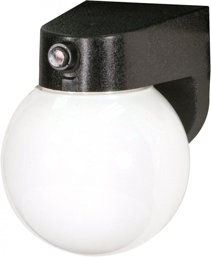 1 Light - 8" - Porch, Wall - With Lexan Globe & Photoelectric Sensor
