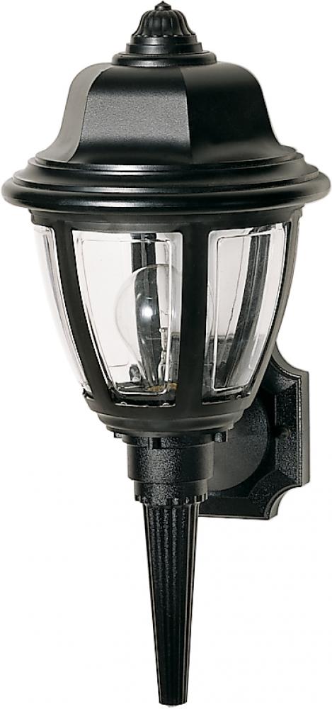 1 Light - 18" - Wall Lantern - Hex Dome Lantern w/Clear Acrylic Panels