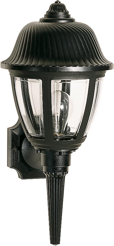 1 Light - 18" - Wall Lantern - Swirl Dome Lantern w/Clear Acrylic Panels