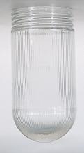 Nuvo 50/547 - Clear Ribbed Glass Jelly Jar Shade; Diameter 3-11/32 inch; Screw Fitter 3-11/64 inch; Height 6-15/16
