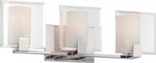 Nuvo 60/5273 - 3-Light Vanity Fixture in Polished Nickel Finish with Etched Opal Glass