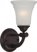 Nuvo 60/5311 - 1-Light Vanity Light Fixture in Georgetown Bronze Finish with Frosted Ribbed Glass