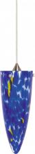 Nuvo 60/668 - 1 Light - 4" - Halogen Pendant - Caspian Blue Cone