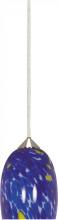 Nuvo 60/669 - 1 Light - 5" - Halogen Pendant - Caspian Blue Brandy