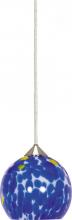 Nuvo 60/670 - 1 Light - 6" - Halogen Pendant - Caspian Blue Sphere