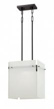 Nuvo 62/107 - Panel - 1 Module Island Pendant with Frosted Glass Panels