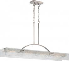 Nuvo 62/338 - Tangent - (2) LED Island Pendant with Clear Iced Glass