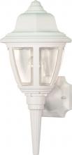 Nuvo SF77/805 - 1 Light - 18" - Wall Lantern - Hex Dome Lantern w/Clear Acrylic Panels