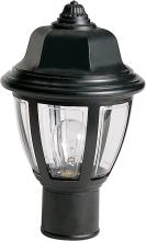 Nuvo SF77/806 - 1 Light - 14" - Post Lantern - Hex Dome Lantern w/Clear Acrylic Panels
