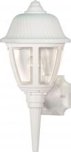 Nuvo SF77/855 - 1 Light - 18" - Wall Lantern - Swirl Dome Lantern w/Clear Acrylic Panels
