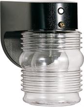 Nuvo SF77/856 - 1 Light - 8" - Porch; Wall - Clear Mason Jar with Photoelectric Sensor