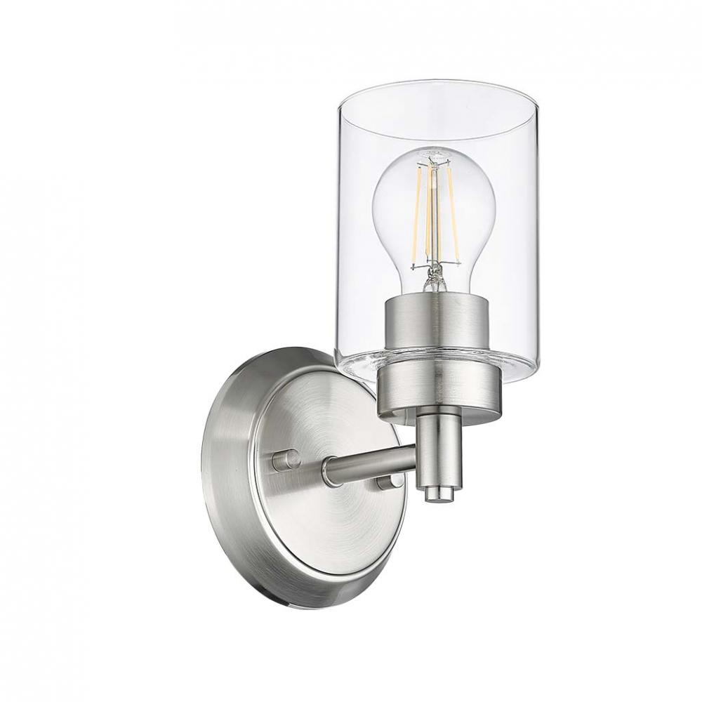 Mincio 1-Light Clear Glass Sconce - NK