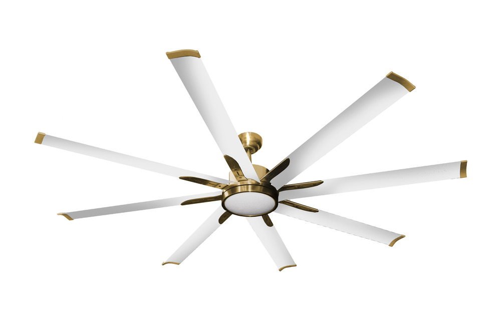 Barecelona 8-Blade 84" CG Fan White Blades