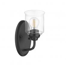 HOMEnhancements 21456 - Acheron 1-Light Clear Glass Sconce - MB