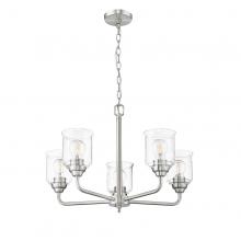HOMEnhancements 21480 - Acheron 5-Light Clear Glass Chandelier - NK